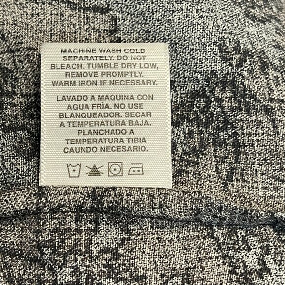 Nat Nast Hawaiian Camp Shirt Mens Size XL Brown Silk Cotton Tropical Palm Print - Picture 9 of 11